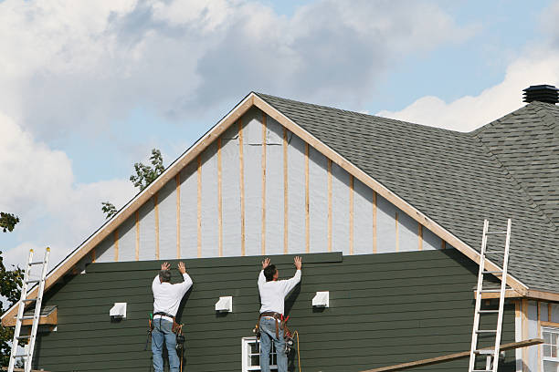 Professional Emergency Siding Repair technician working in Edinburg, VA